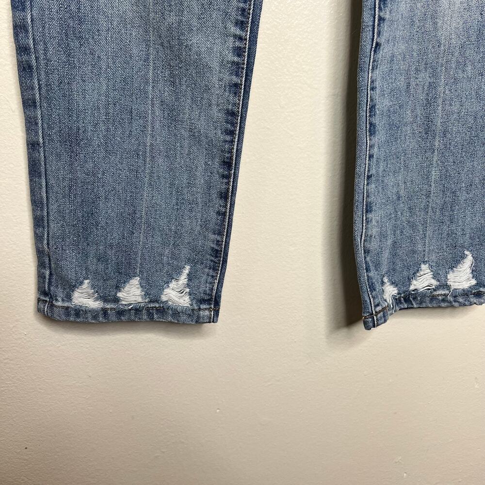Blank NYC The Madison Crop Jeans 28 High Rise Distressed Ankle Denim Cotton New - Picture 4 of 9